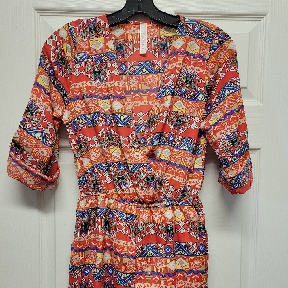 3/4 sleeve Shorts Romper